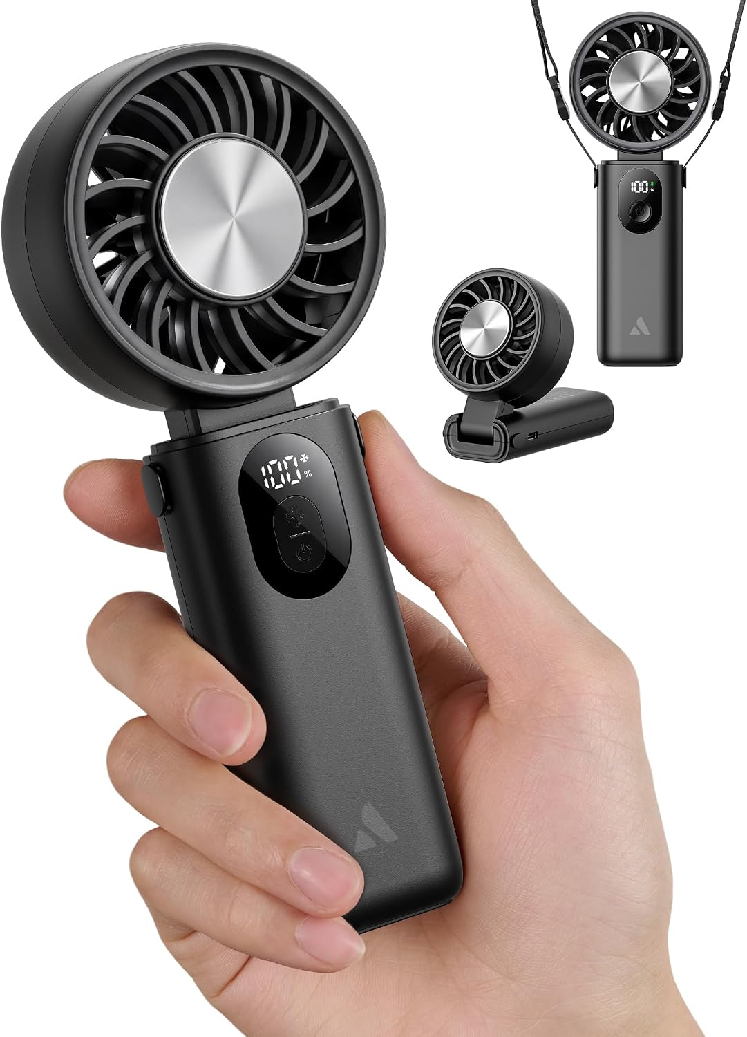 Mighty Portable Handheld Fan | 20H Max Cooling | 3 Flexible Modes