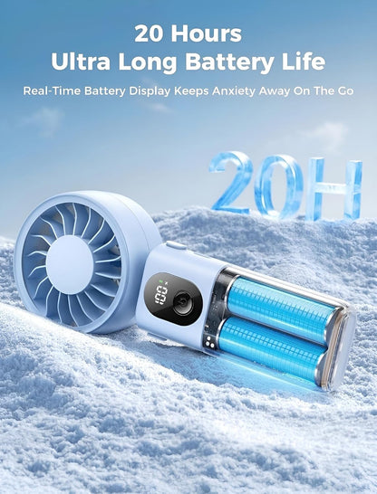 Mighty Portable Handheld Fan | 20H Max Cooling | 3 Flexible Modes
