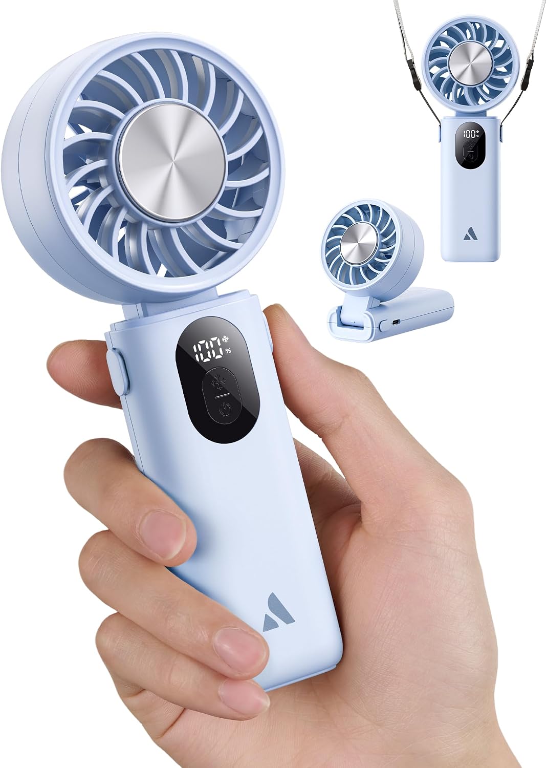 Mighty Portable Handheld Fan | 20H Max Cooling | 3 Flexible Modes