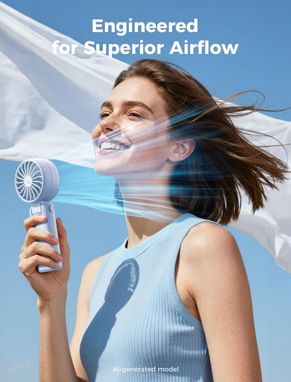 Mighty Portable Handheld Fan | 20H Max Cooling | 3 Flexible Modes
