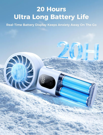 Mighty Portable Handheld Fan | 20H Max Cooling | 3 Flexible Modes