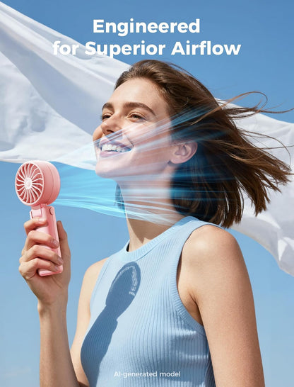 Mighty Portable Handheld Fan | 20H Max Cooling | 3 Flexible Modes