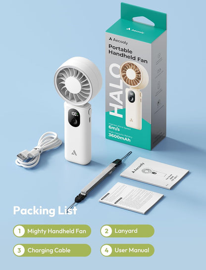 Mighty Portable Handheld Fan | 20H Max Cooling | 3 Flexible Modes