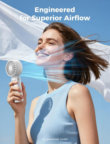 Mighty Portable Handheld Fan | 20H Max Cooling | 3 Flexible Modes