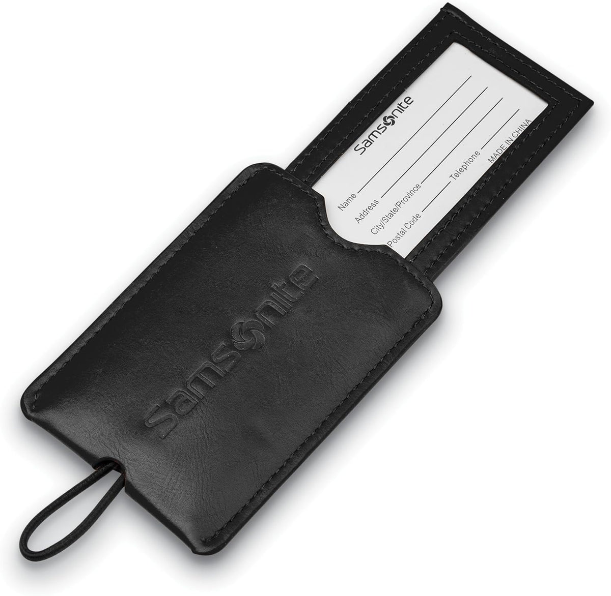 2-Pack Vinyl ID Tags, Black