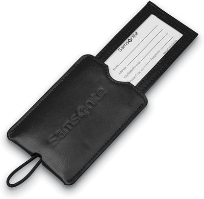 2-Pack Vinyl ID Tags, Black