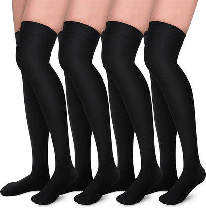 Compression Socks for Women and Men 4 Pairs, Mild Support
