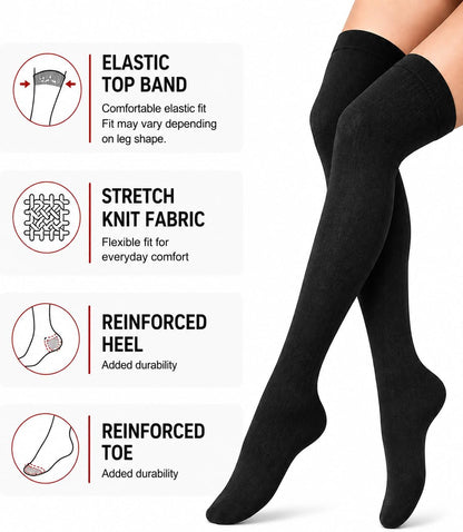 Compression Socks for Women and Men 4 Pairs, Mild Support