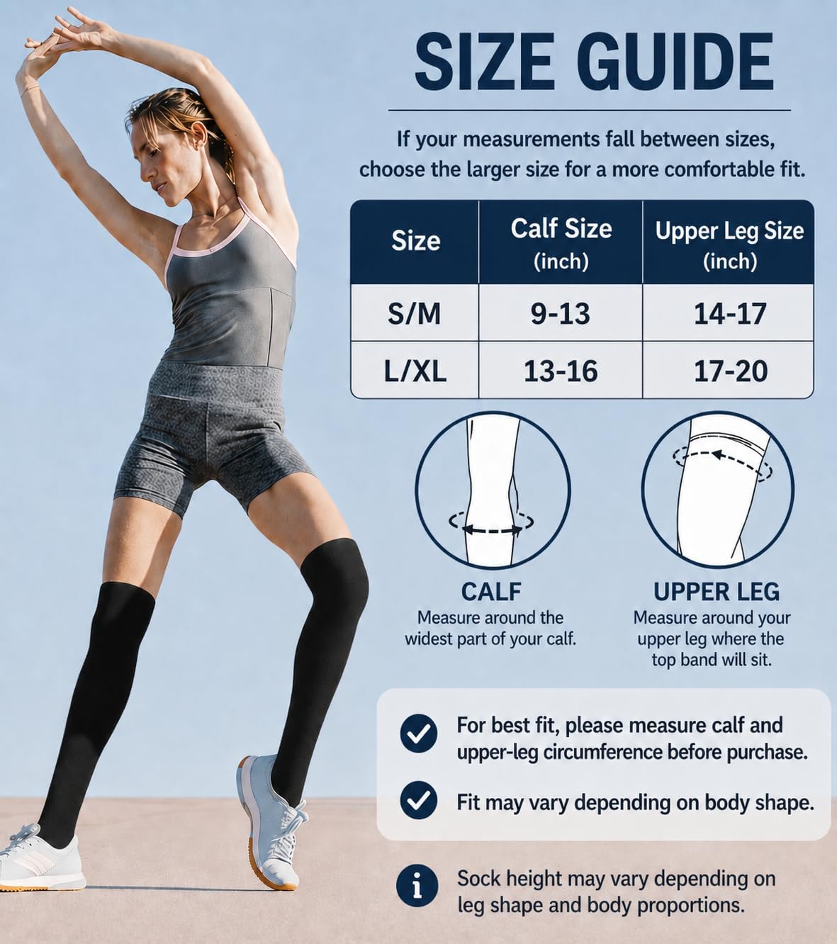 Compression Socks for Women and Men 4 Pairs, Mild Support