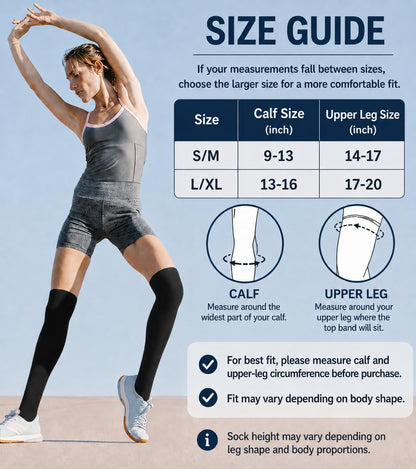 Compression Socks for Women and Men 4 Pairs, Mild Support