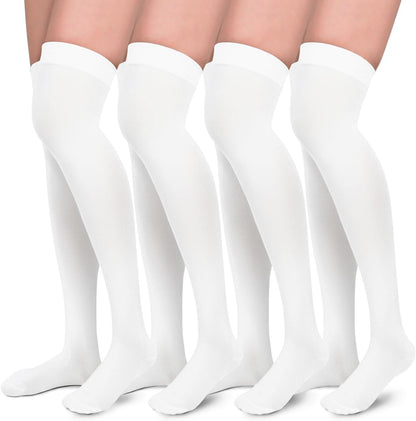 Compression Socks for Women and Men 4 Pairs, Mild Support