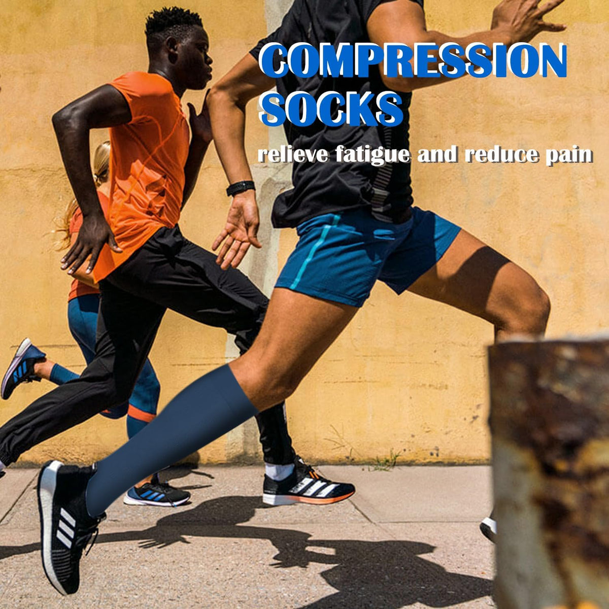 Compression Socks for Women and Men 4 Pairs, Mild Support