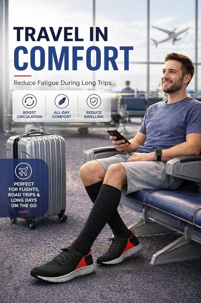 Compression Socks for Women and Men 4 Pairs, Mild Support