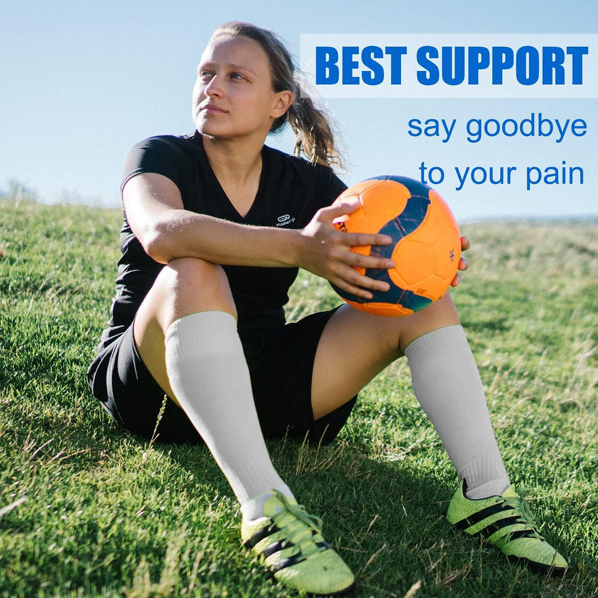 Compression Socks for Women and Men 4 Pairs, Mild Support