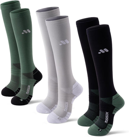 Compression Socks for Women and Men,15-20 mmHg Support(3 Pairs)