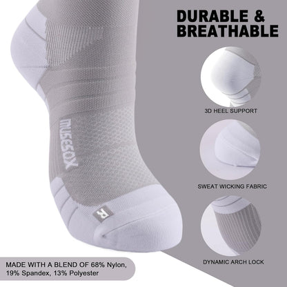 Compression Socks for Women and Men,15-20 mmHg Support(3 Pairs)