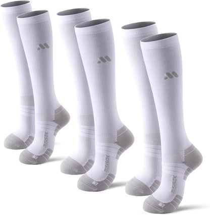 Compression Socks for Women and Men,15-20 mmHg Support(3 Pairs)