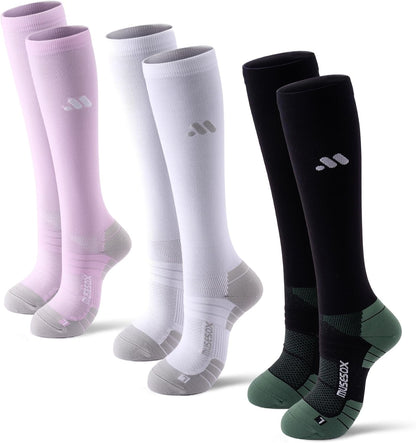 Compression Socks for Women and Men,15-20 mmHg Support(3 Pairs)