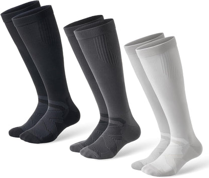 Compression Socks for Women and Men,15-20 mmHg Support(3 Pairs)