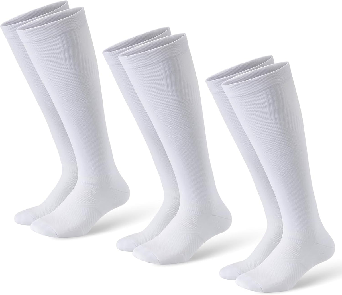 Compression Socks for Women and Men,15-20 mmHg Support(3 Pairs)