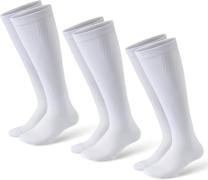 Compression Socks for Women and Men,15-20 mmHg Support(3 Pairs)