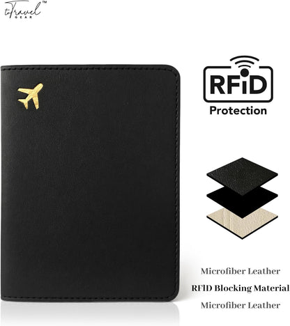 Passport Holder for Travel Essentials,RFID Blocking Passport Cover Case for Travel Accessories,Travel Wallet for Women Men (Sage Green)