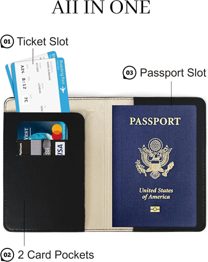 Passport Holder for Travel Essentials,RFID Blocking Passport Cover Case for Travel Accessories,Travel Wallet for Women Men (Sage Green)