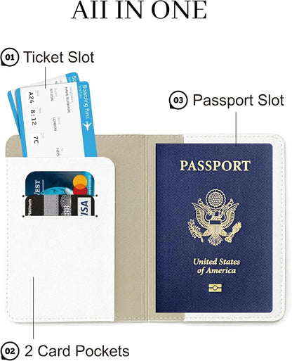 Passport Holder for Travel Essentials,RFID Blocking Passport Cover Case for Travel Accessories,Travel Wallet for Women Men (Sage Green)