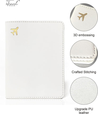 Passport Holder for Travel Essentials,RFID Blocking Passport Cover Case for Travel Accessories,Travel Wallet for Women Men (Sage Green)