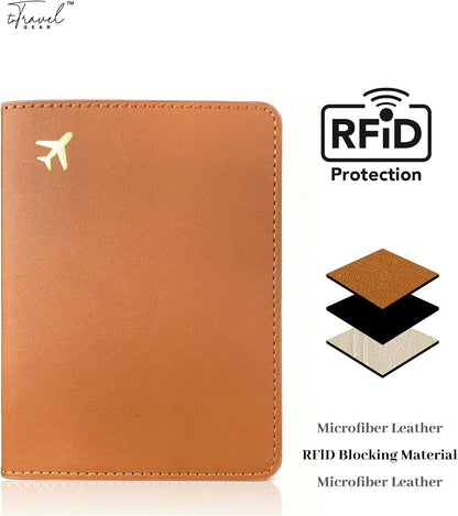 Passport Holder for Travel Essentials,RFID Blocking Passport Cover Case for Travel Accessories,Travel Wallet for Women Men (Sage Green)