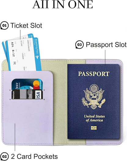 Passport Holder for Travel Essentials,RFID Blocking Passport Cover Case for Travel Accessories,Travel Wallet for Women Men (Sage Green)