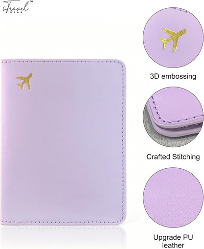 Passport Holder for Travel Essentials,RFID Blocking Passport Cover Case for Travel Accessories,Travel Wallet for Women Men (Sage Green)