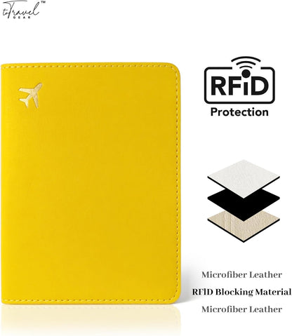 Passport Holder for Travel Essentials,RFID Blocking Passport Cover Case for Travel Accessories,Travel Wallet for Women Men (Sage Green)