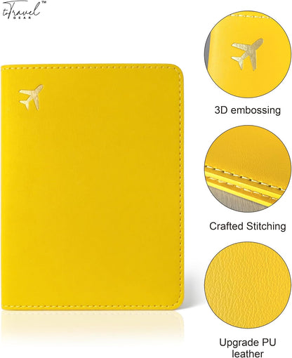 Passport Holder for Travel Essentials,RFID Blocking Passport Cover Case for Travel Accessories,Travel Wallet for Women Men (Sage Green)