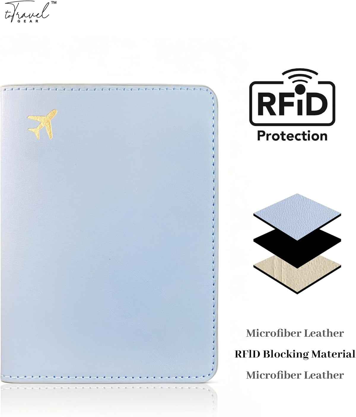 Passport Holder for Travel Essentials,RFID Blocking Passport Cover Case for Travel Accessories,Travel Wallet for Women Men (Sage Green)