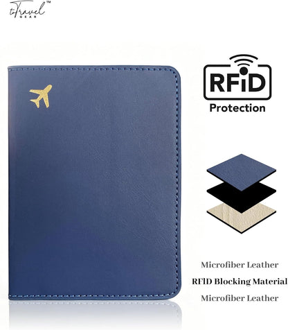 Passport Holder for Travel Essentials,RFID Blocking Passport Cover Case for Travel Accessories,Travel Wallet for Women Men (Sage Green)