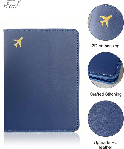 Passport Holder for Travel Essentials,RFID Blocking Passport Cover Case for Travel Accessories,Travel Wallet for Women Men (Sage Green)