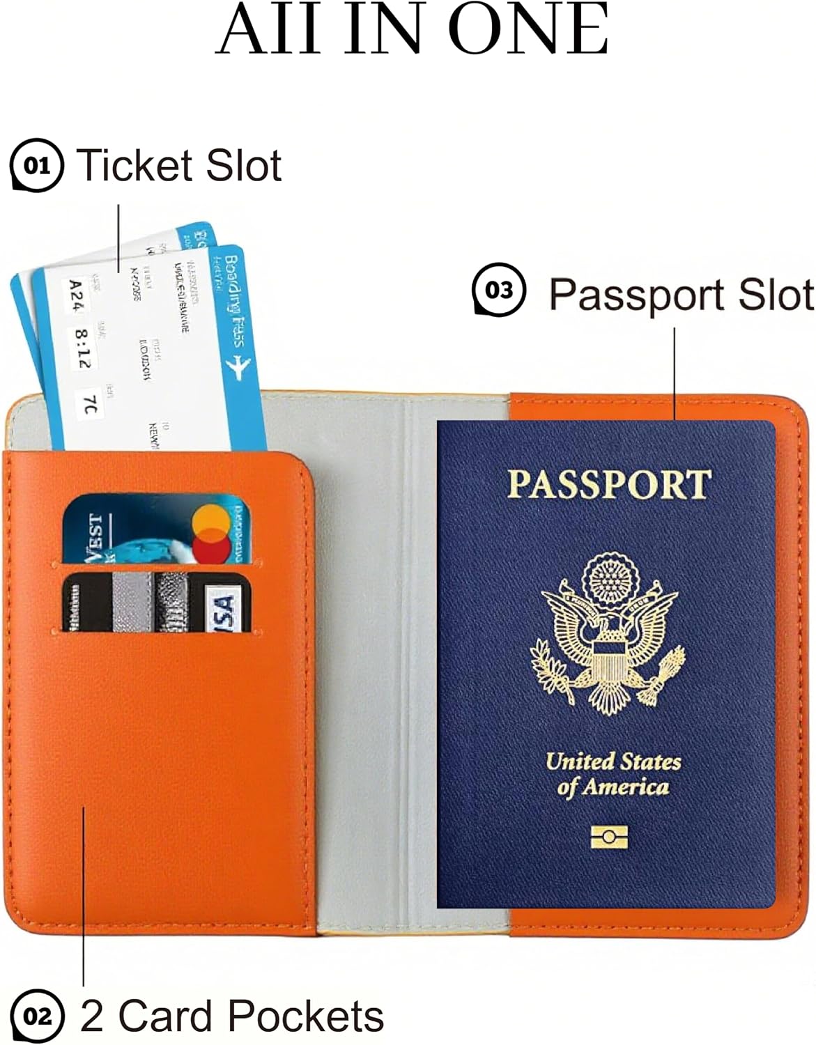 Passport Holder for Travel Essentials,RFID Blocking Passport Cover Case for Travel Accessories,Travel Wallet for Women Men (Sage Green)