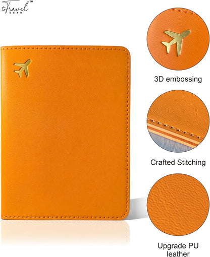 Passport Holder for Travel Essentials,RFID Blocking Passport Cover Case for Travel Accessories,Travel Wallet for Women Men (Sage Green)