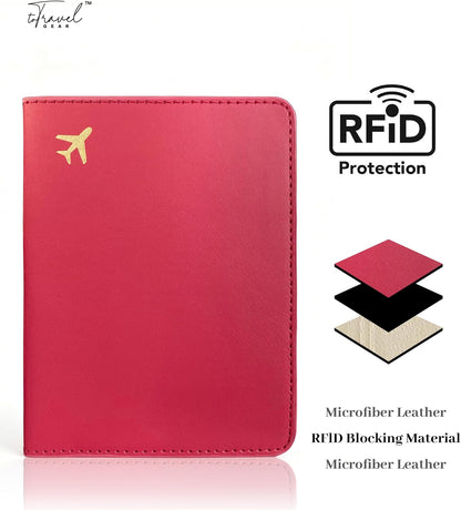 Passport Holder for Travel Essentials,RFID Blocking Passport Cover Case for Travel Accessories,Travel Wallet for Women Men (Sage Green)