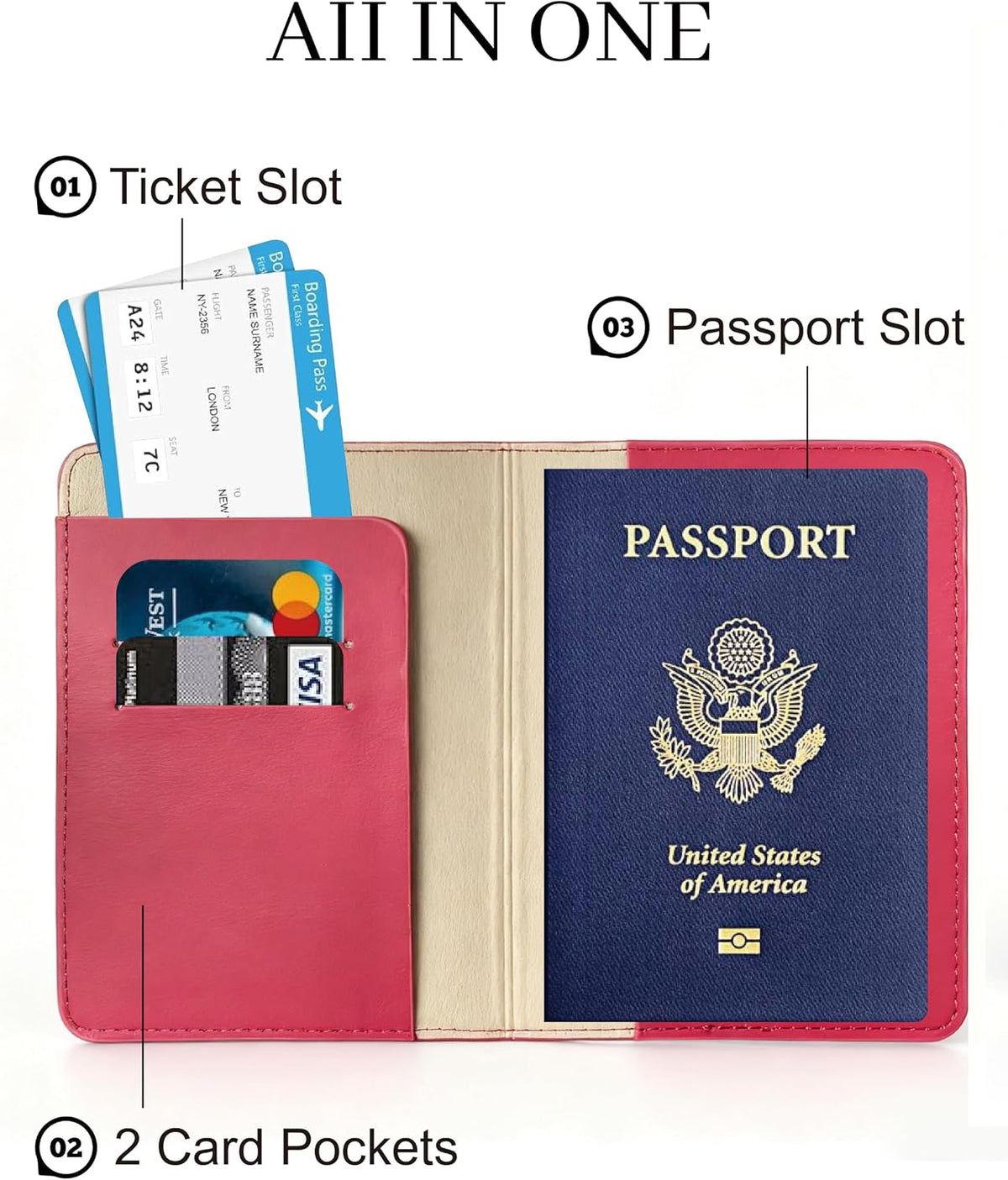 Passport Holder for Travel Essentials,RFID Blocking Passport Cover Case for Travel Accessories,Travel Wallet for Women Men (Sage Green)
