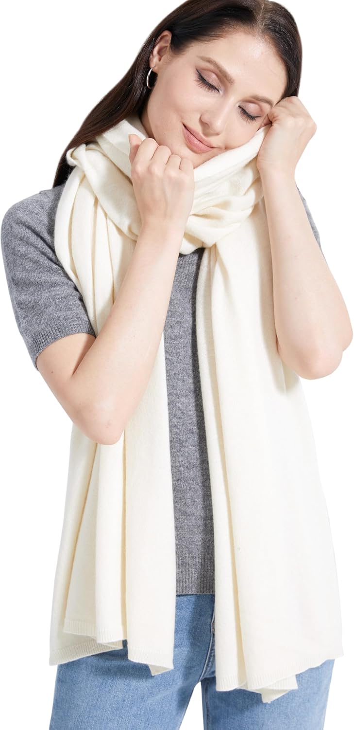 Soft Cashmere Blend Wrap Chic Scarf Stole for Women Wayfarer Travel Extra Large 87"x28" - Colors A
