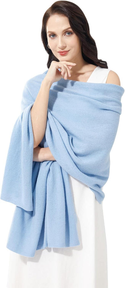 Soft Cashmere Blend Wrap Chic Scarf Stole for Women Wayfarer Travel Extra Large 87"x28" - Colors A