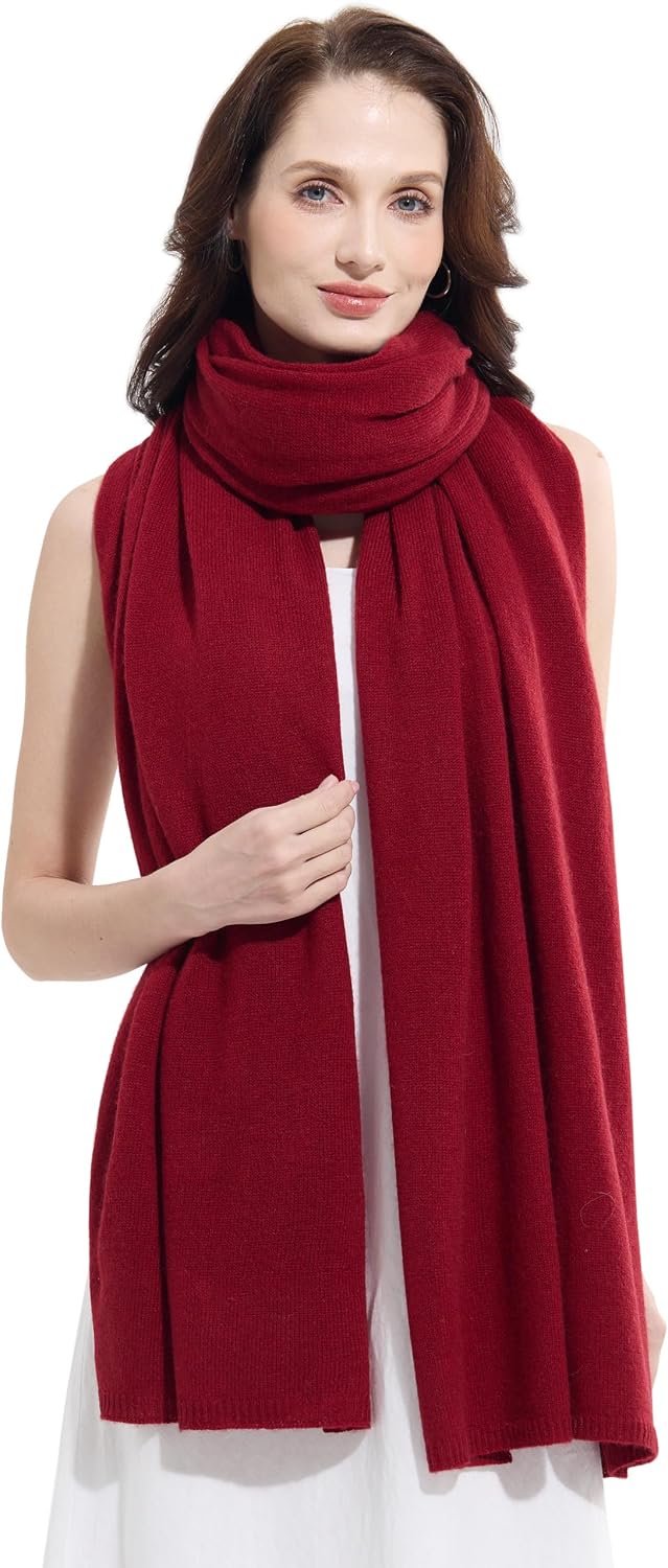 Soft Cashmere Blend Wrap Chic Scarf Stole for Women Wayfarer Travel Extra Large 87"x28" - Colors A