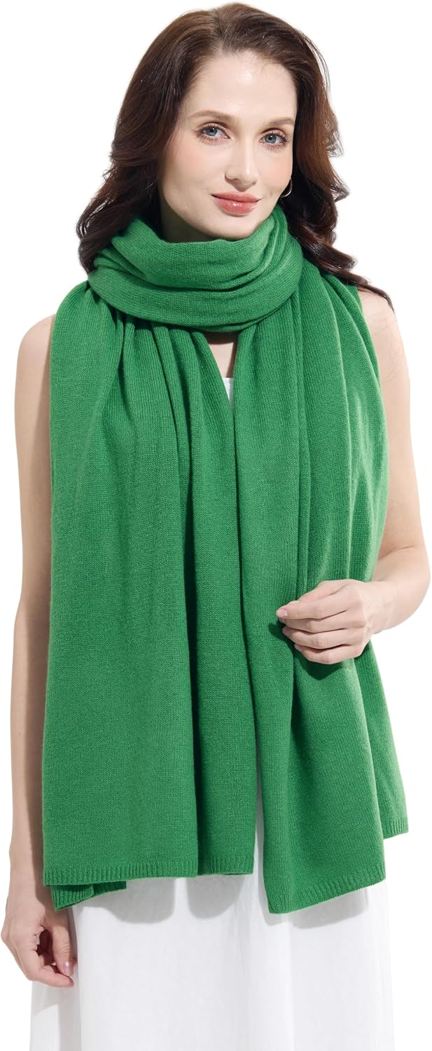 Soft Cashmere Blend Wrap Chic Scarf Stole for Women Wayfarer Travel Extra Large 87"x28" - Colors A