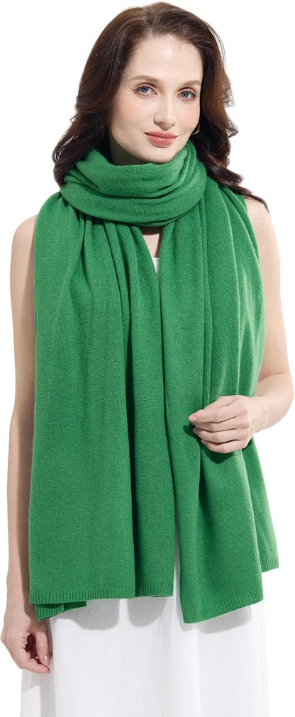 Soft Cashmere Blend Wrap Chic Scarf Stole for Women Wayfarer Travel Extra Large 87"x28" - Colors A