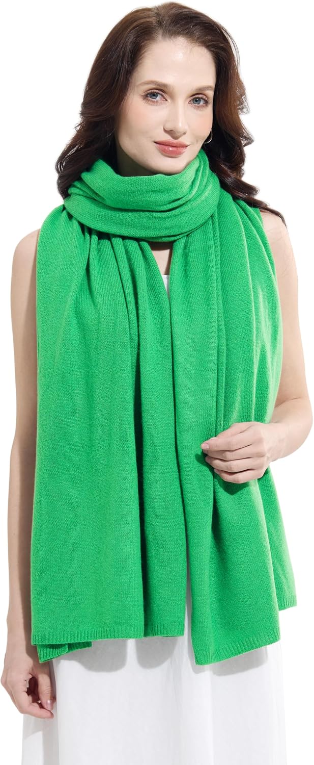 Soft Cashmere Blend Wrap Chic Scarf Stole for Women Wayfarer Travel Extra Large 87"x28" - Colors A