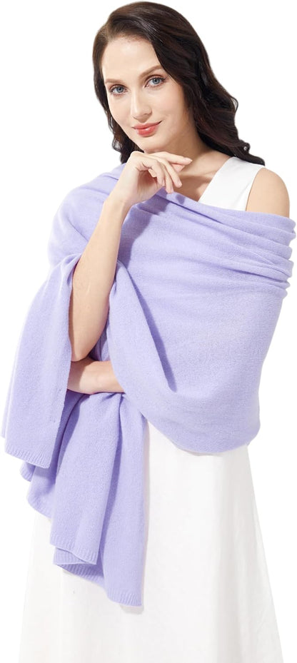 Soft Cashmere Blend Wrap Chic Scarf Stole for Women Wayfarer Travel Extra Large 87"x28" - Colors A