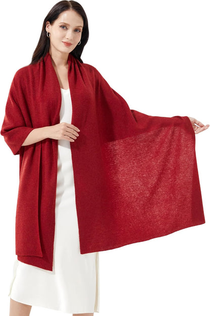 Soft Cashmere Blend Wrap Chic Scarf Stole for Women Wayfarer Travel Extra Large 87"x28" - Colors A
