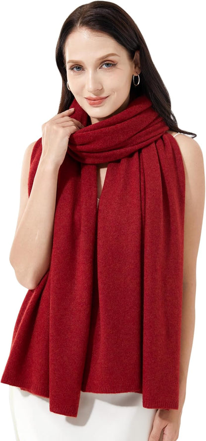 Soft Cashmere Blend Wrap Chic Scarf Stole for Women Wayfarer Travel Extra Large 87"x28" - Colors A
